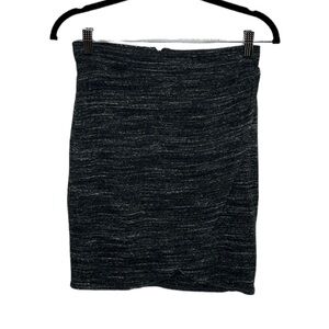 Dolan Left Coast Black Heather Knit Pencil Skirt Women's Size XS